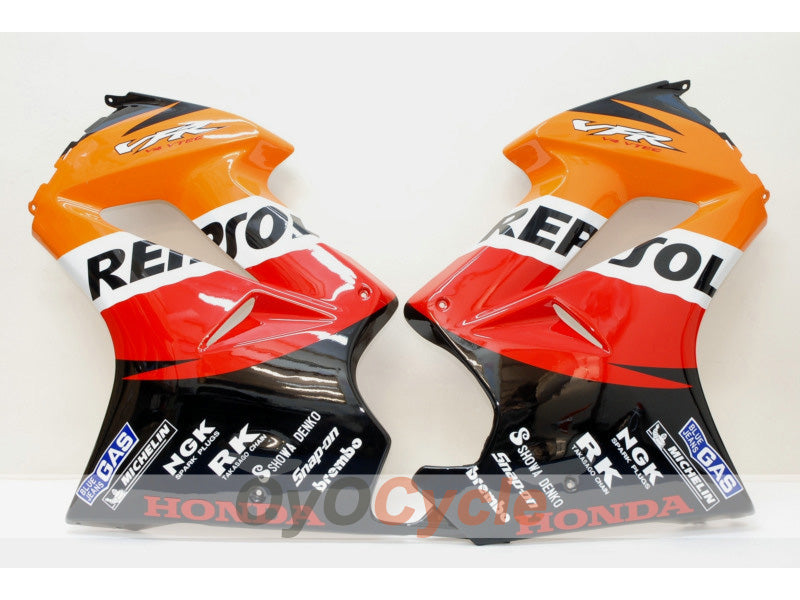 Kit carene a iniezione per VFR800 02-13 - Rosso, Arancione - Repsol #OYO87902833 Immagine secondaria del prodotto