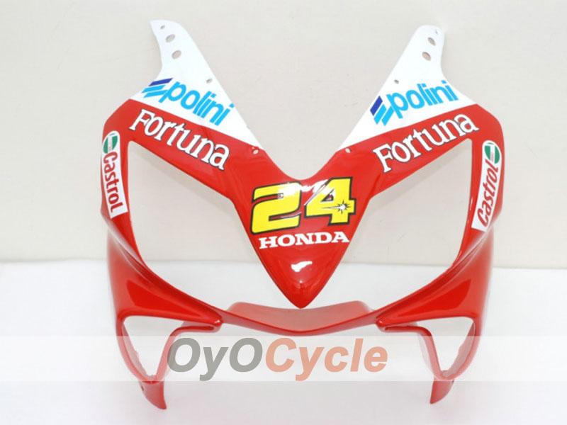 Kit carenatura a iniezione per CBR600F4i 01-03 - Rosso, Giallo - Castrol #OYO87900156 Immagine secondaria del prodotto