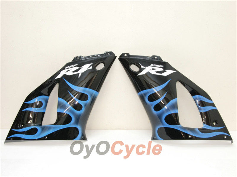 Kit carene a iniezione per YZF-R1 00-01 - Blu, Nero - Fiamma #OYO87900765 Immagine secondaria del prodotto