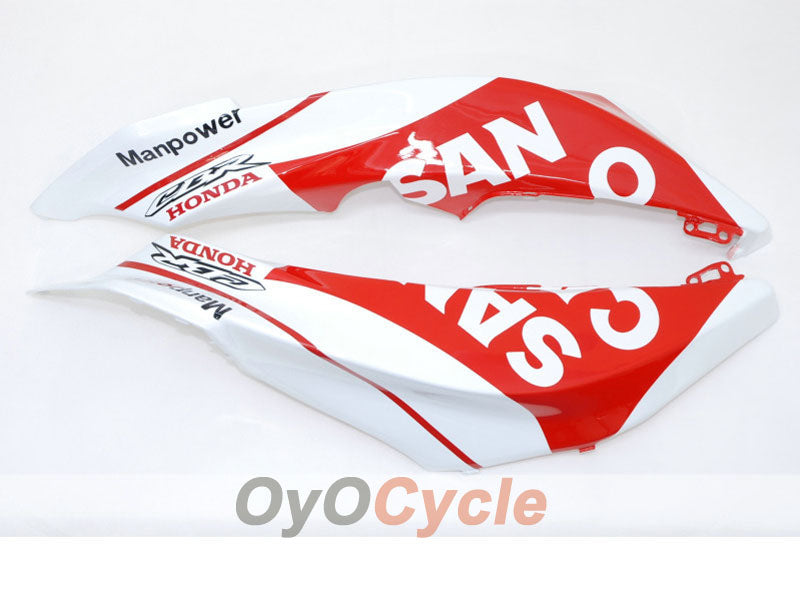 Kit carene a iniezione per CBR600RR anni 07-08 - Rosso, Bianco - San Carlo #OYO87900435 Immagine secondaria del prodotto