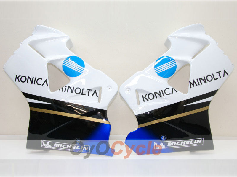 Kit carene per VFR800 98-01 - Bianco, Nero - Konica Minolta, MICHELIN #OYO87902902