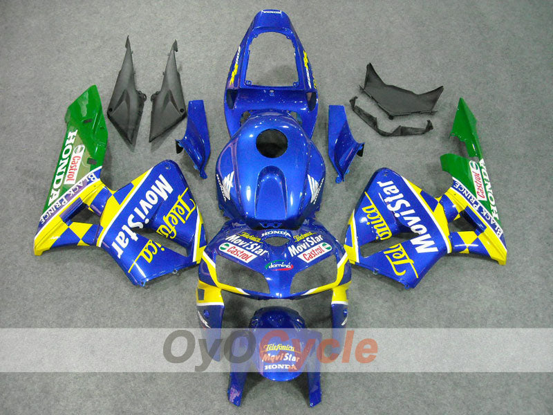 Carena a iniezione per CBR600RR anni 05-06 - Giallo, Blu - Castrol, Movistar #OYO87900269 Immagine principale del prodotto