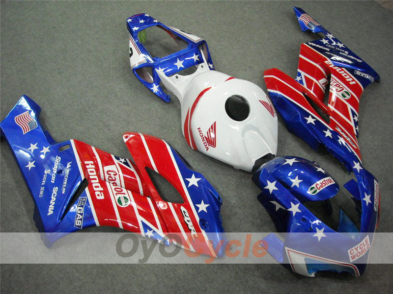 Kit carenatura a iniezione per CBR1000RR 04-05 - Rosso, Blu - Castrol #OYO87900551 Immagine secondaria del prodotto