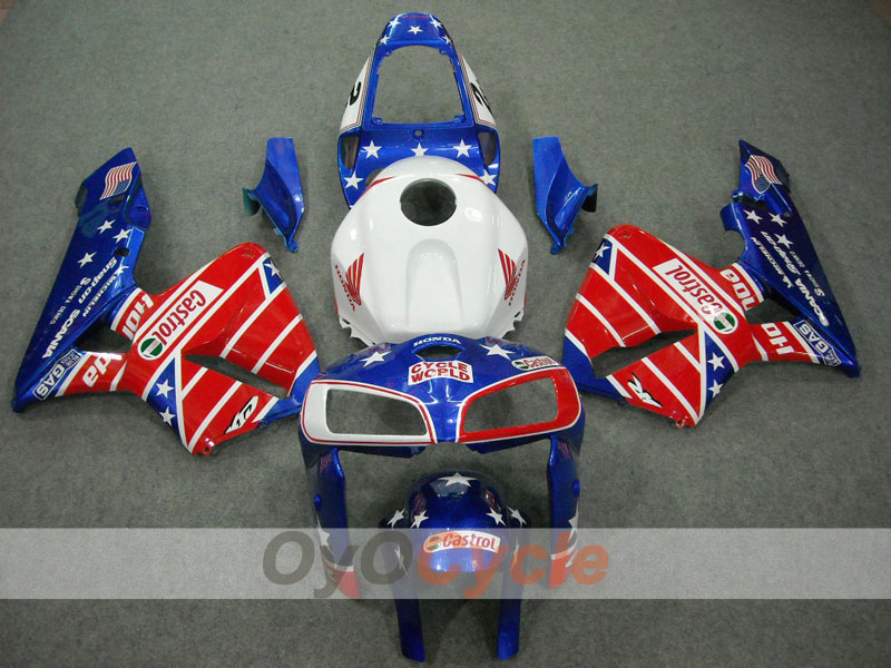 Kit carenatura a iniezione per CBR600RR 05-06 - Rosso, Blu - Castrol #OYO87900234 Immagine principale del prodotto