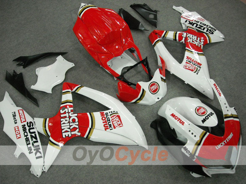 Kit carene a iniezione per GSX R750 08-10 - Rosso, Bianco - Lucky Strike #OYO87901451 Immagine secondaria del prodotto