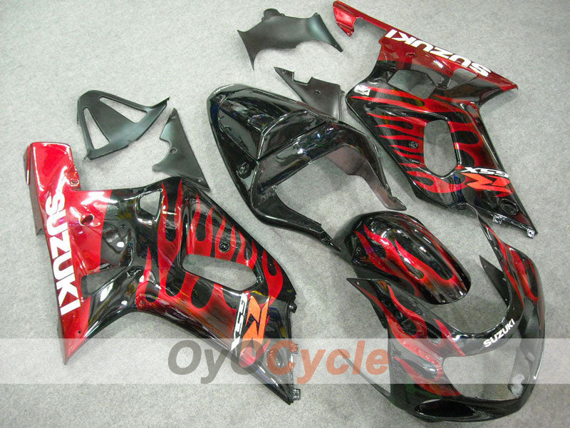 Kit carene a iniezione per GSX R750 anni 00-03 - Rosso, Nero - Fiamma #OYO87901040 Immagine principale del prodotto