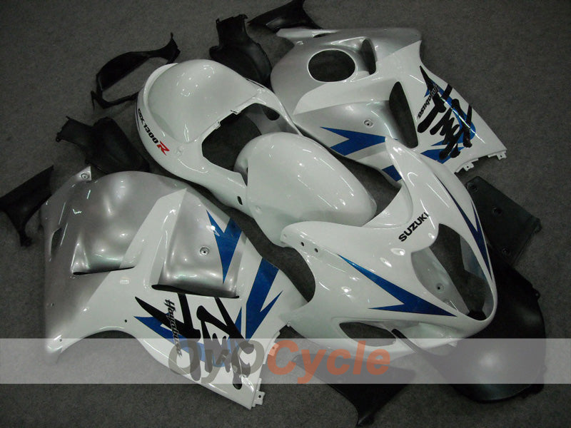 Kit carenatura a iniezione per GSXR1300 Hayabusa dal 1999 al 2007 - Bianco, Argento - Stile di fabbrica #OYO87902881 Immagine principale del prodotto