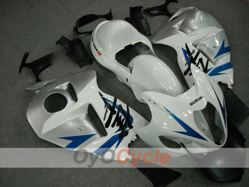 Kit carenatura a iniezione per GSXR1300 Hayabusa dal 1999 al 2007 - Bianco, Argento - Stile di fabbrica #OYO87902881 Immagine secondaria del prodotto