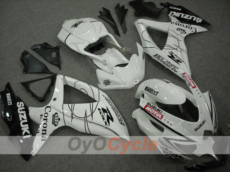 Kit carene stampate a iniezione per GSX R750 08-10 - Bianco, Nero - Corona #OYO87901157 Immagine principale del prodotto