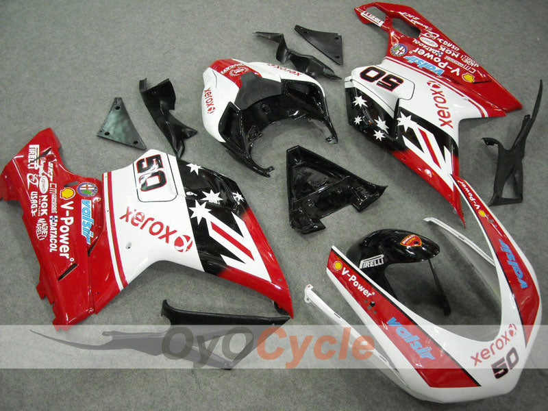 Kit carene a iniezione per Ducati 848 anni 08-13 - Rosso, Nero - Xerox #OYO87902239 Immagine principale del prodotto
