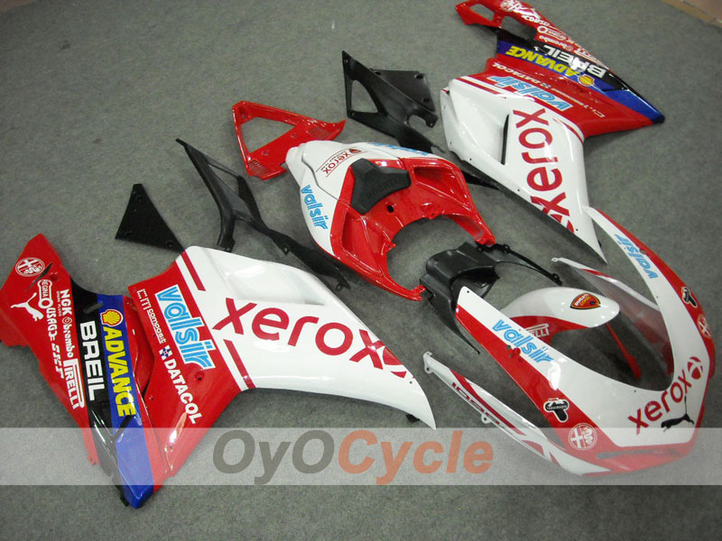 Kit carene a iniezione per Ducati 848 anni 08-13 - Rosso, Bianco - Xerox #OYO87902242 Immagine principale del prodotto