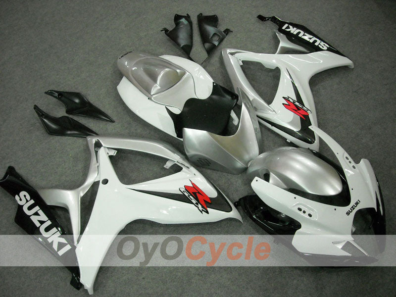 Kit carene a iniezione per GSX R750 06-07 - Bianco, Argento - Stile Fabbrica #OYO87901315 Immagine secondaria del prodotto