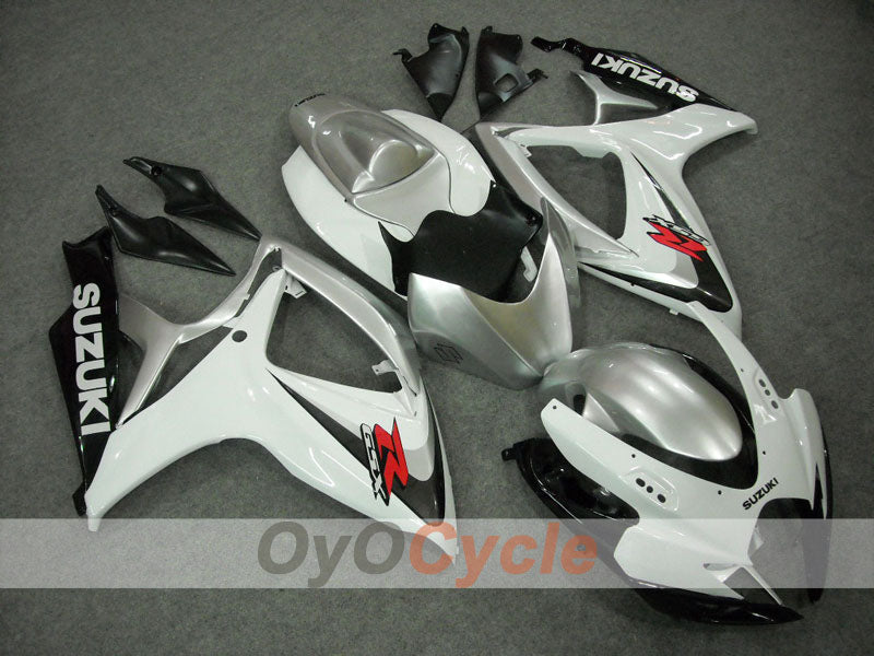 Kit carene a iniezione per GSX R750 06-07 - Bianco, Argento - Stile Fabbrica #OYO87901315 Immagine principale del prodotto