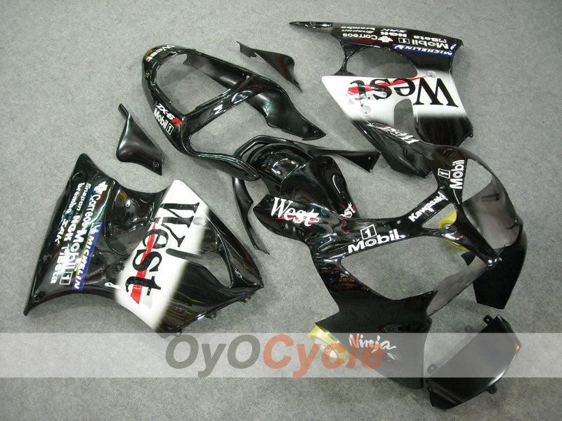 Carenatura per NINJA ZX-9R 02-03 - Bianco, Nero - Ovest #OYO87903055 Immagine principale del prodotto