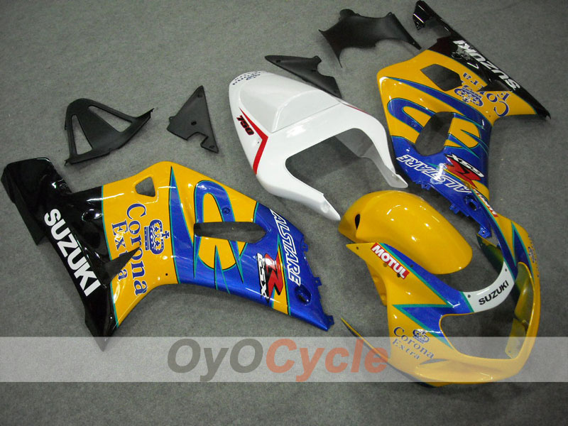 Carene a iniezione per GSX R750 00-03 - Giallo, Blu - Corona #OYO87901028 Immagine principale del prodotto