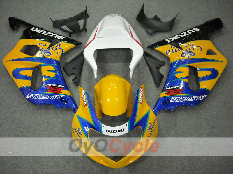 Kit carene a iniezione per GSX R600 01-03 - Giallo, Blu - Corona, MOTUL #OYO87901031 Immagine secondaria del prodotto