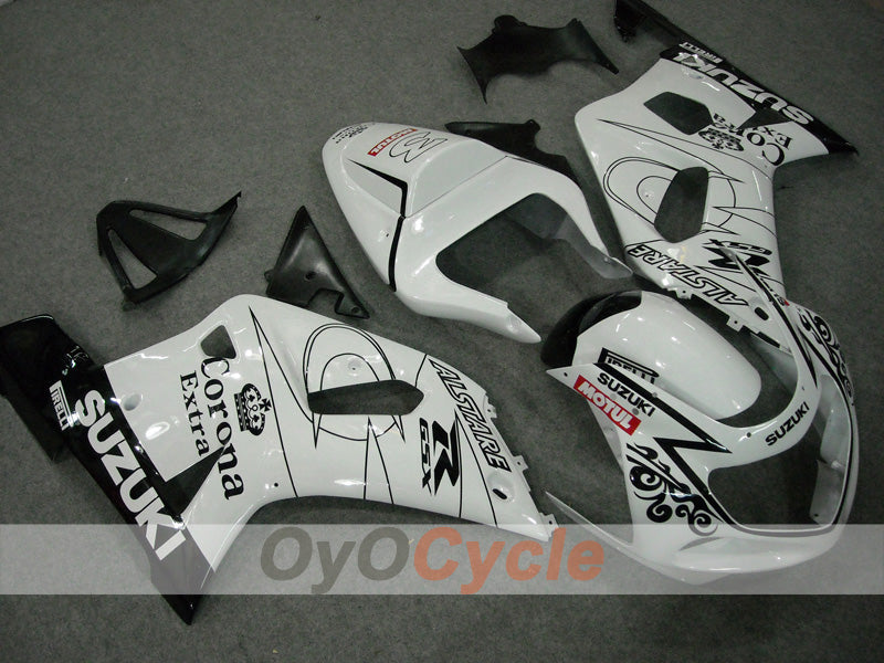 Kit carene a iniezione per GSX R600 01-03 - Bianco, Nero - Corona, MOTUL #OYO87901036 Immagine principale del prodotto