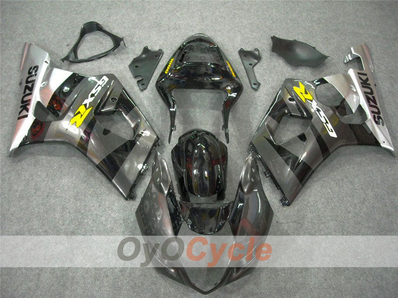 Kit carene a iniezione per GSX R1000 03-04 - Nero, Argento - Stile di fabbrica #OYO87901846 Immagine secondaria del prodotto