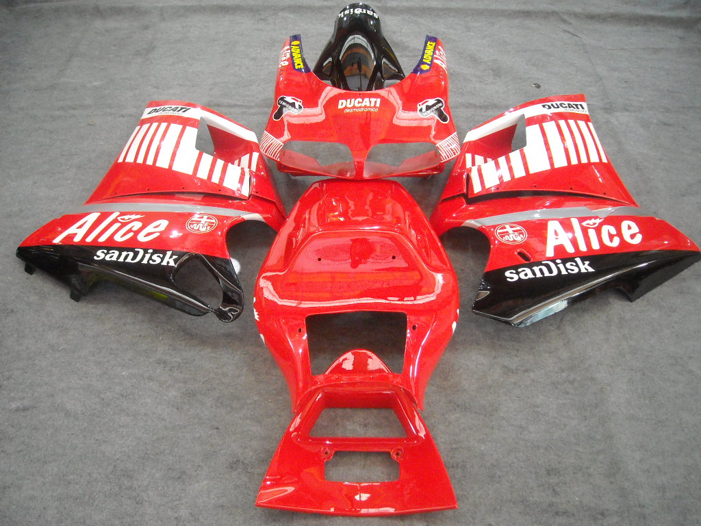 Kit carene a iniezione per Ducati 748 del 94-02 - Rosso, Nero - Alice #OYO87902029 Immagine secondaria del prodotto
