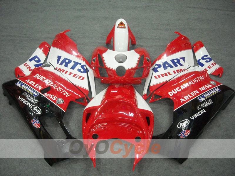 Kit carene a iniezione per Ducati 749 03-04 - Rosso, Bianco - Stile Fabbrica #OYO87902117 Immagine principale del prodotto