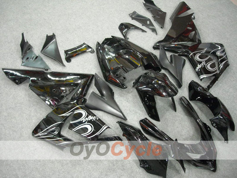 Carena a iniezione per NINJA ZX-10R 04-05 - Bianco, Nero - Fiamma #OYO87901533 Immagine secondaria del prodotto