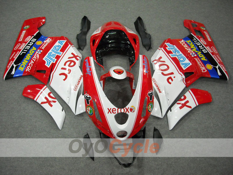 Carenatura a iniezione per Ducati 749 del 03-04 - Rossa, Bianca - Xerox #OYO87902136 Immagine secondaria del prodotto