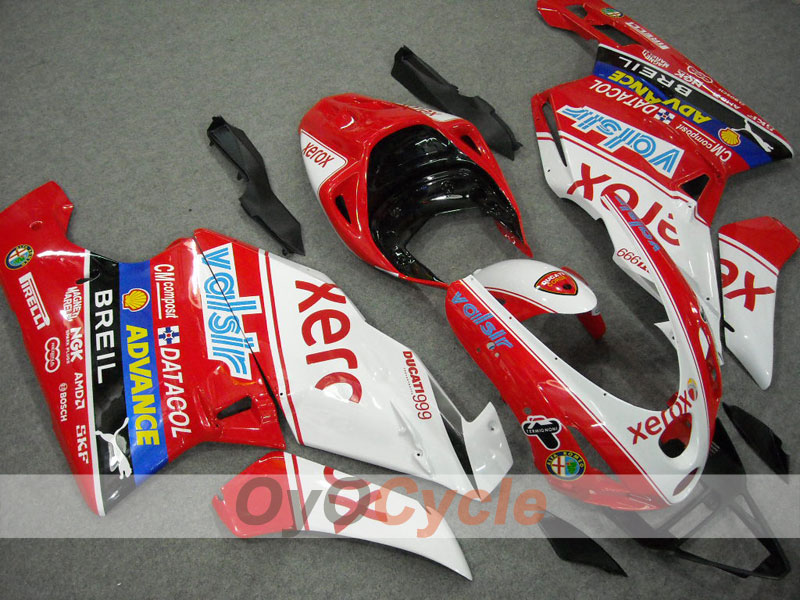 Carenatura a iniezione per Ducati 749 del 03-04 - Rossa, Bianca - Xerox #OYO87902136 Immagine principale del prodotto