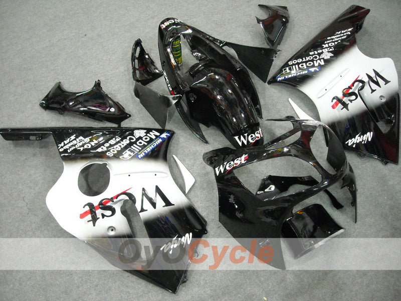 Carenatura a iniezione per NINJA ZX-12R 00-01 - Bianco, Nero - West #OYO87903078 Immagine principale del prodotto