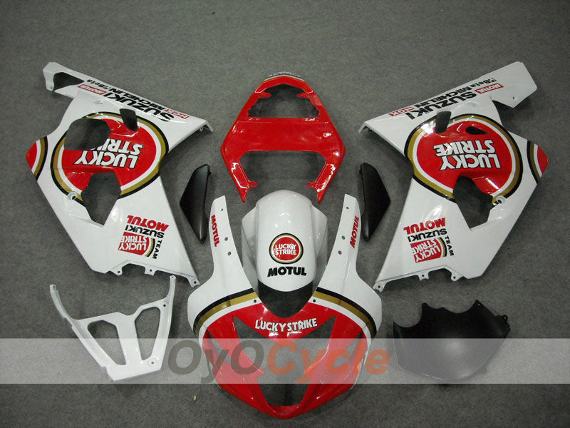 Kit carene a iniezione per GSX R750 anni 04-05 - Rosso, Bianco - Lucky Strike #OYO87901258 Immagine secondaria del prodotto