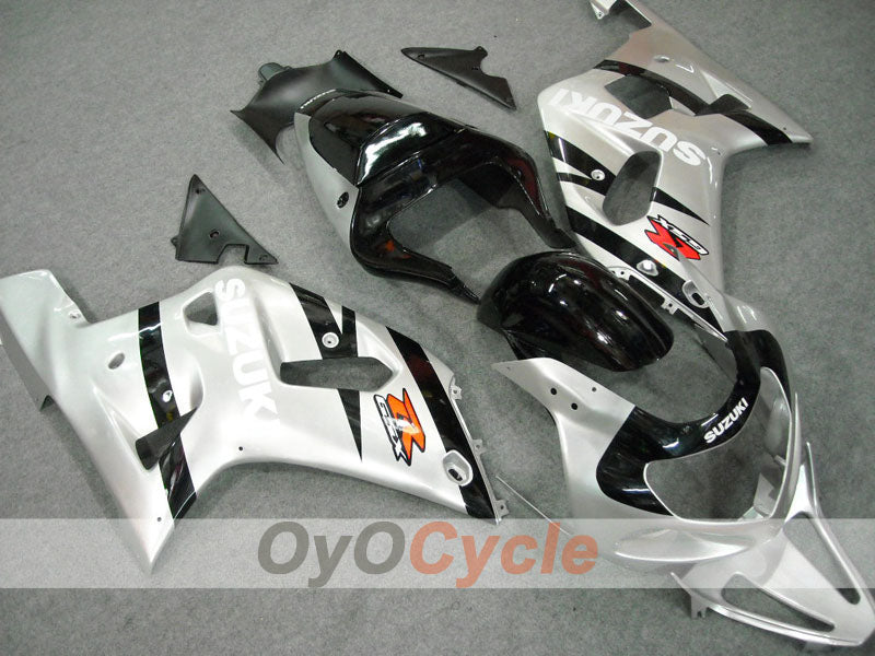 Kit carene a iniezione per GSX R750 anni 00-03 - Nero, Argento - Stile di fabbrica #OYO87901080 Immagine principale del prodotto