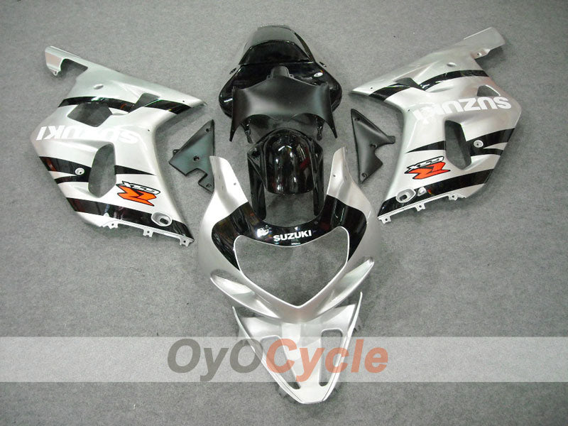 Kit carene a iniezione per GSX R750 anni 00-03 - Nero, Argento - Stile di fabbrica #OYO87901080 Immagine secondaria del prodotto
