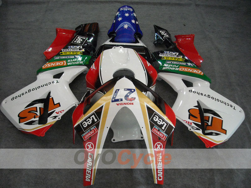 Kit carenatura a iniezione per CBR600RR 03-04 - Rosso, Bianco - Lee #OYO87902532 Immagine principale del prodotto