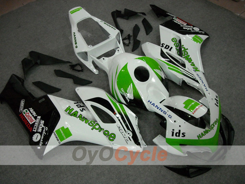 Kit carene a iniezione per CBR1000RR 04-05 - Verde, Bianco - HANN Spree #OYO87902846 Immagine principale del prodotto