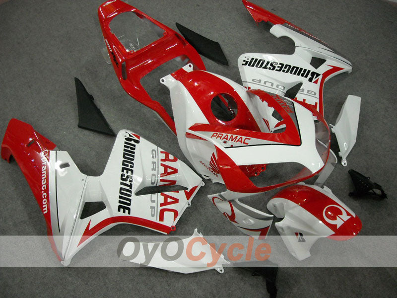 Carena a iniezione per CBR600RR anni 03-04 - Rosso, Bianco - PRAMAC #OYO87902565 Immagine principale del prodotto