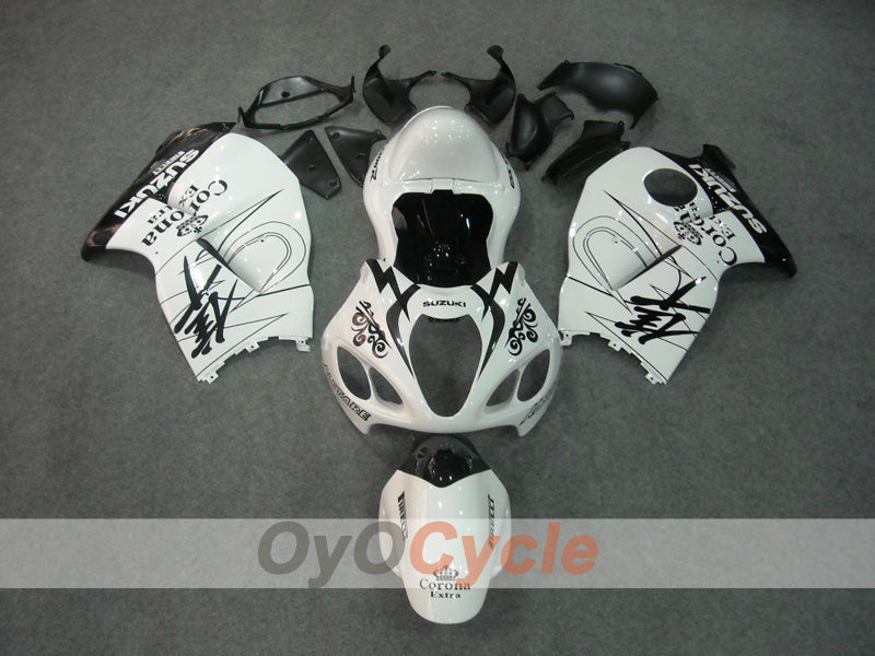 Kit carene a iniezione per GSXR1300 Hayabusa 99-07 - Bianco, Nero - Corona #OYO87902880 Immagine principale del prodotto