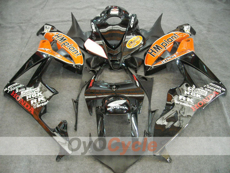 Kit carene stampate a iniezione per CBR600RR 07-08 - Arancione, Nero - HM Plant #OYO87900364 Immagine principale del prodotto