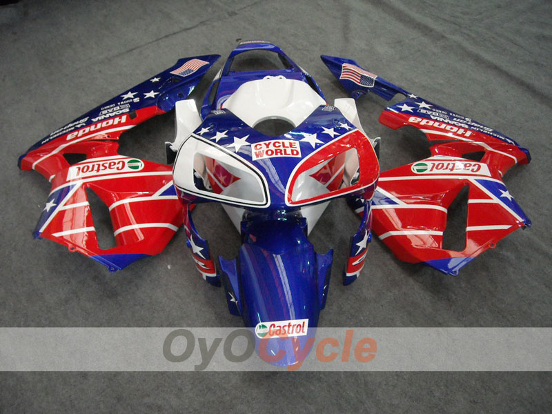Kit Carene a Iniezione per CBR600RR 03-04 - Rosso, Blu - Castrol #OYO87902505 Immagine principale del prodotto