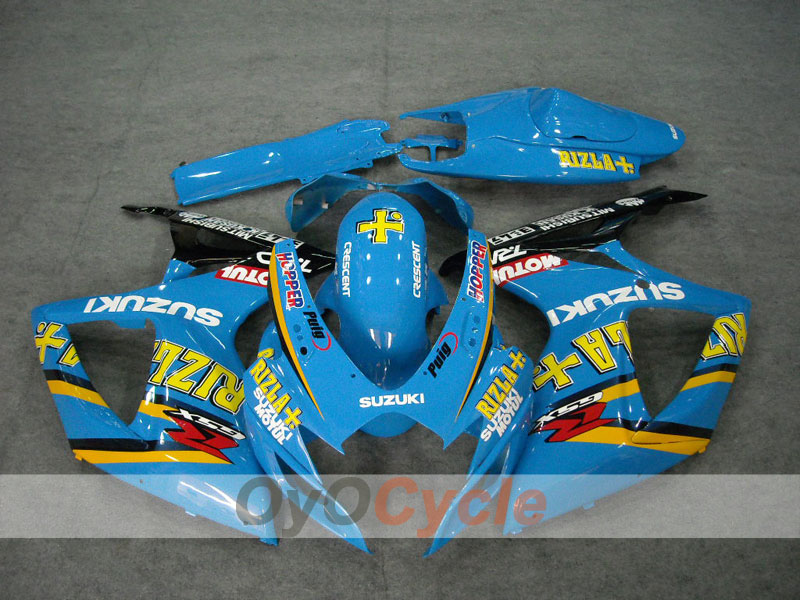 Carena a iniezione per GSX R600 06-07 - Giallo, Blu - MOTUL, Rizla+ #OYO87901598 Immagine principale del prodotto