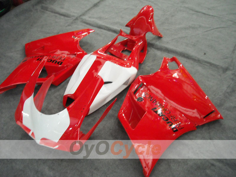 Kit Carene a Iniezione per Ducati 748 del 94-02 - Rosso, Bianco - Stile Originale #OYO87902044 Immagine principale del prodotto