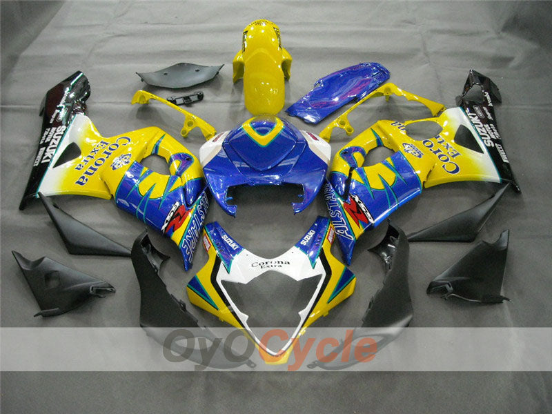 Kit carene a iniezione per GSX R1000 05-06 - Giallo, Blu - Corona #OYO87901939 Immagine principale del prodotto