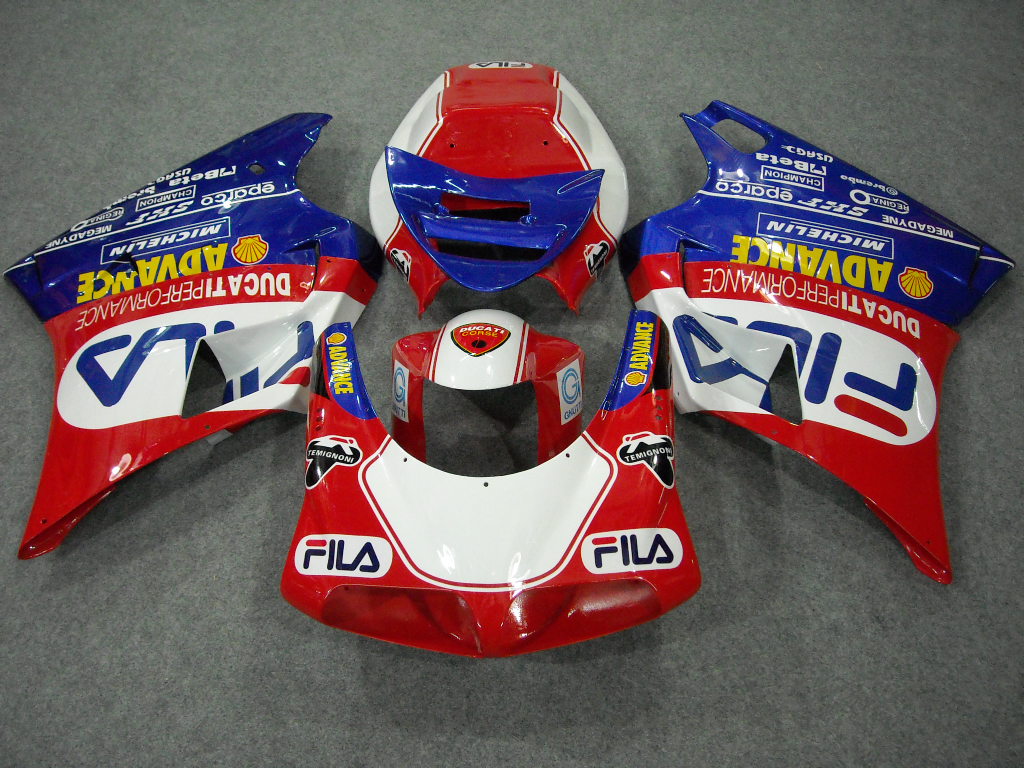Kit carene a iniezione per Ducati 748 94-02 - Rosso, Blu - FILA #OYO87902061 Immagine secondaria del prodotto
