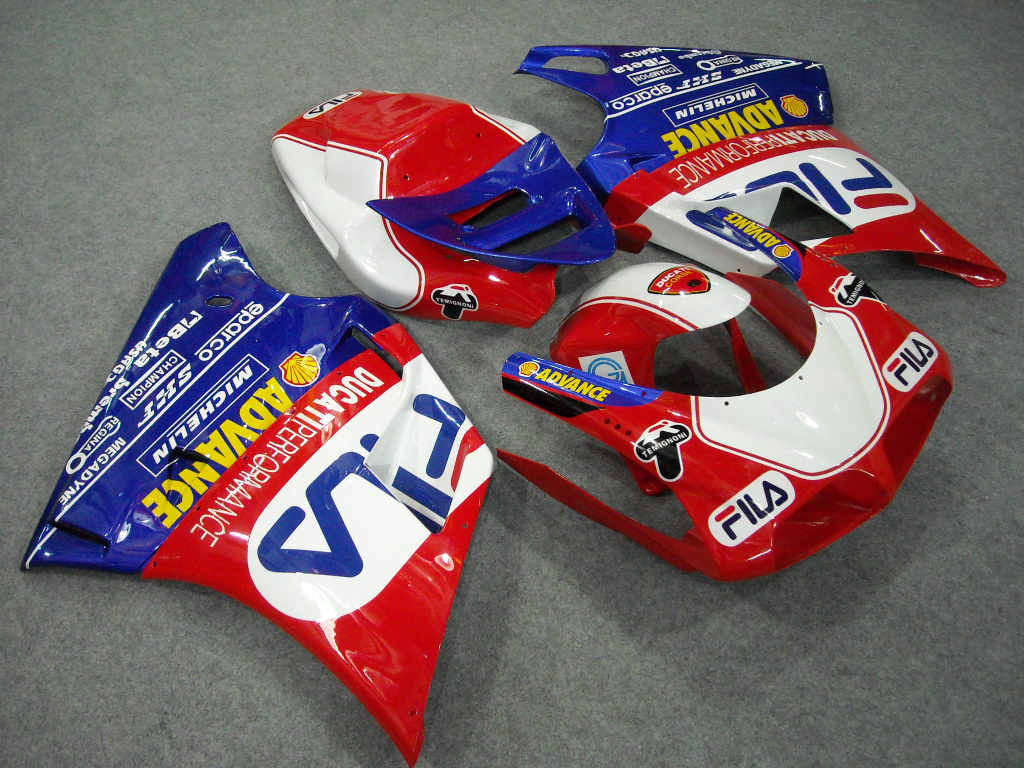 Kit carene a iniezione per Ducati 748 94-02 - Rosso, Blu - FILA #OYO87902061 Immagine principale del prodotto