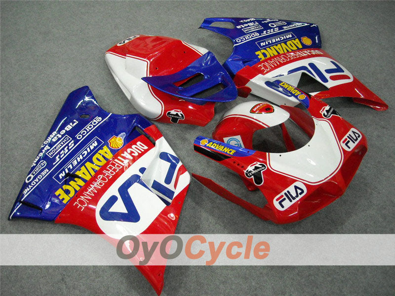 Kit carene a iniezione per Ducati 998 02-04 - Rosso, Blu - FILA #OYO87902286 Immagine secondaria del prodotto