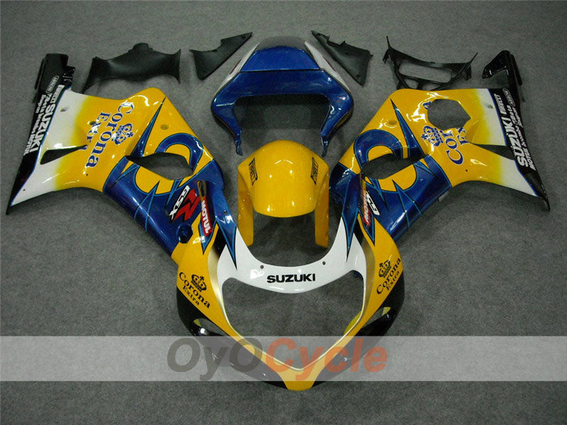 Kit carene a iniezione per GSX R1000 00-02 - Giallo, Blu - Corona #OYO87901709 Immagine principale del prodotto