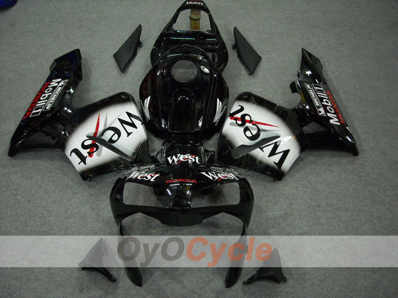 Carena a iniezione per CBR600RR anni 03-04 - Bianco, Nero - West #OYO87902557 Immagine secondaria del prodotto
