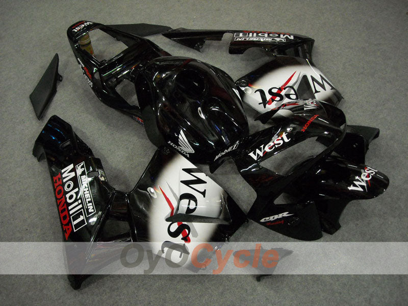 Carena a iniezione per CBR600RR anni 03-04 - Bianco, Nero - West #OYO87902557 Immagine principale del prodotto