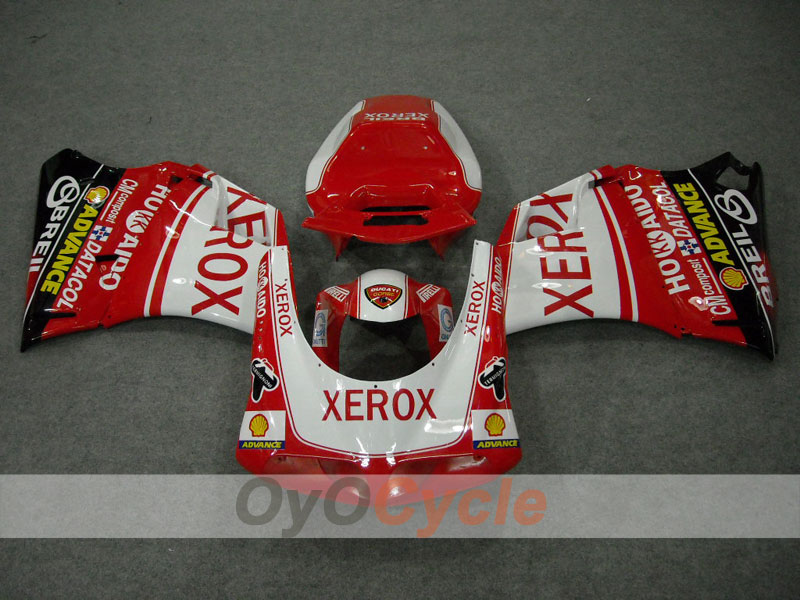 Kit carene a iniezione per Ducati 996 del 99-02 - Rosso, Bianco - Xerox #OYO87902236 Immagine secondaria del prodotto