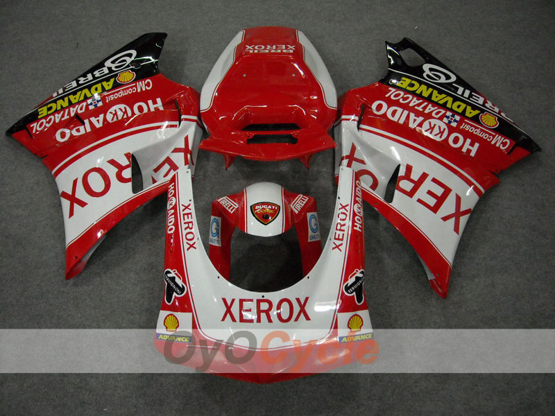 Carenatura a iniezione per Ducati 748 del 94-02 - Rossa, Bianca - Xerox #OYO87902085 Immagine secondaria del prodotto