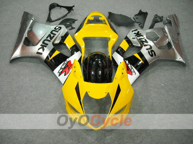 Kit carene stampate a iniezione per GSX R750 04-05 - Giallo, Argento - Stile originale #OYO87901171 Immagine secondaria del prodotto