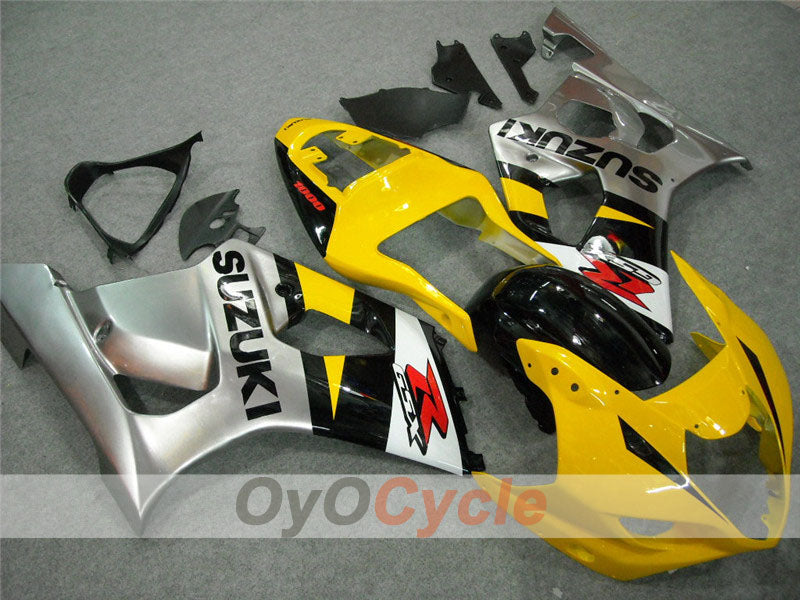 Kit carene a iniezione per GSX R1000 03-04 - Giallo, Argento - Stile Fabbrica #OYO87901848 Immagine secondaria del prodotto